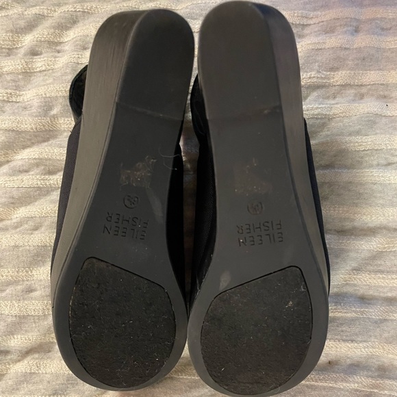 Eileen Fisher black wedge sandals, excellent condition, 6.5 - Picture 5 of 7